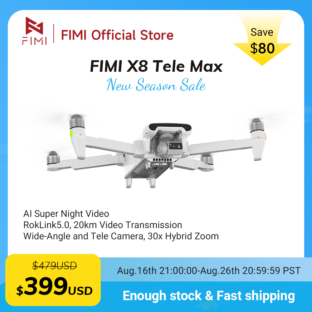 Drone Camera Wide Angle - طائرة FIMI X8 Tele Max بدون