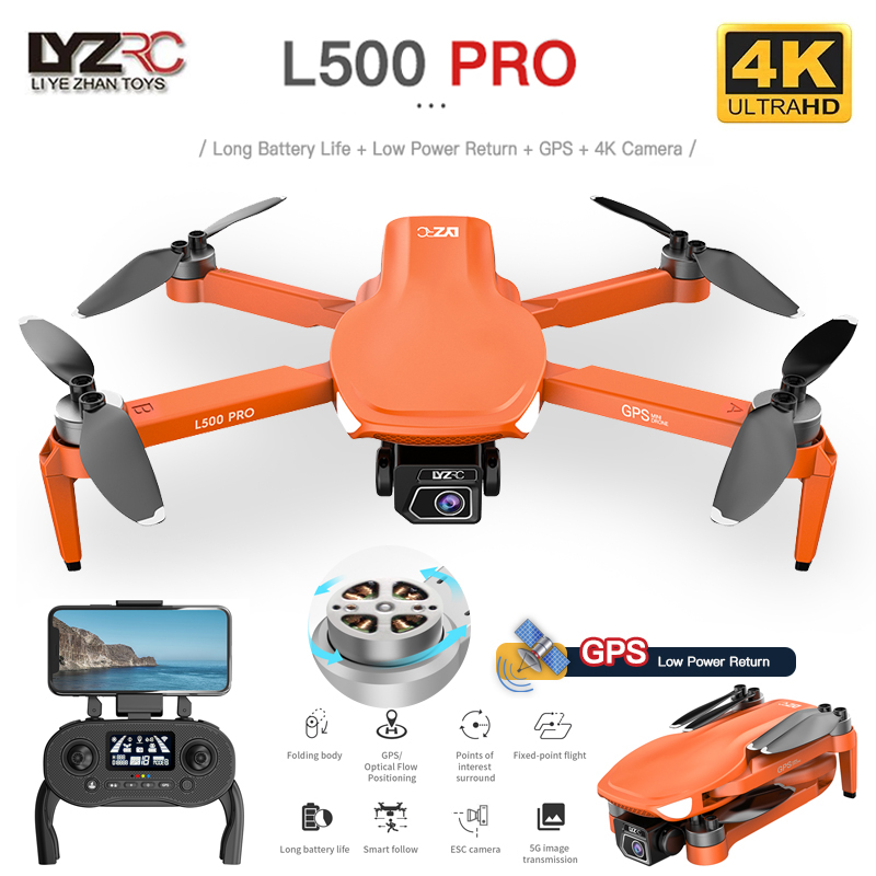 L500 PRO GPS Drone 4K Profesio - مراجعة Drone Camera Wide Angle وسعره