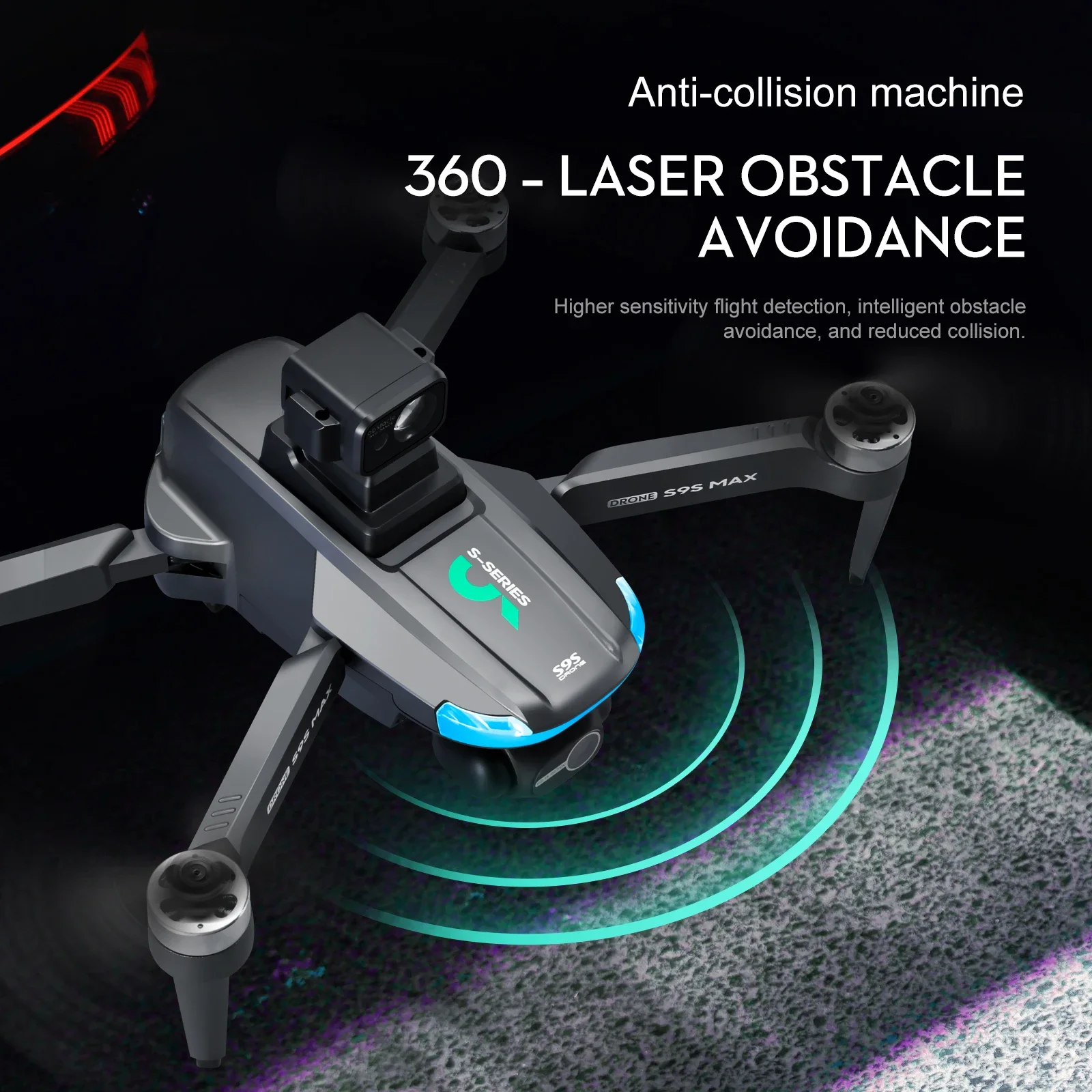 جديد S9S ماكس طائرة صغيرة بدون - مراجعة Drone Camera Hd وسعره
