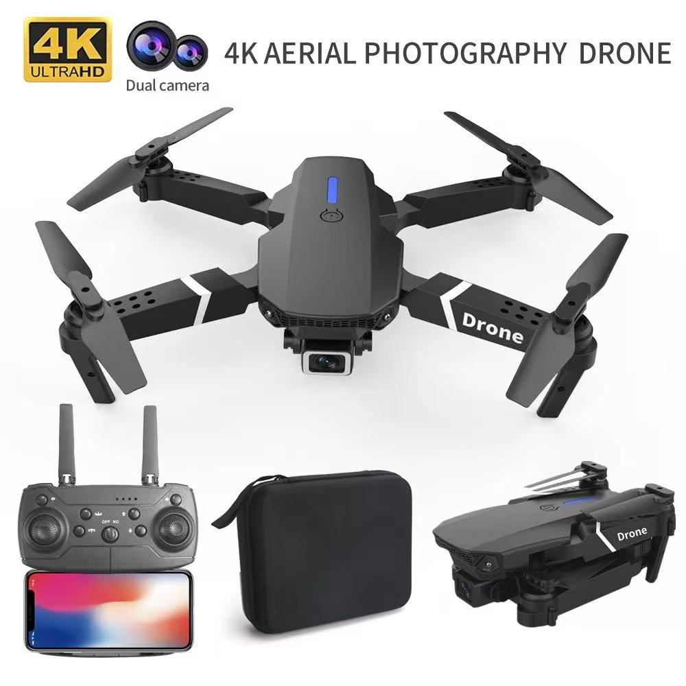 طائرة بدون طيار احترافية E88 4 - مراجعة Drone Camera Wide Angle وسعره
