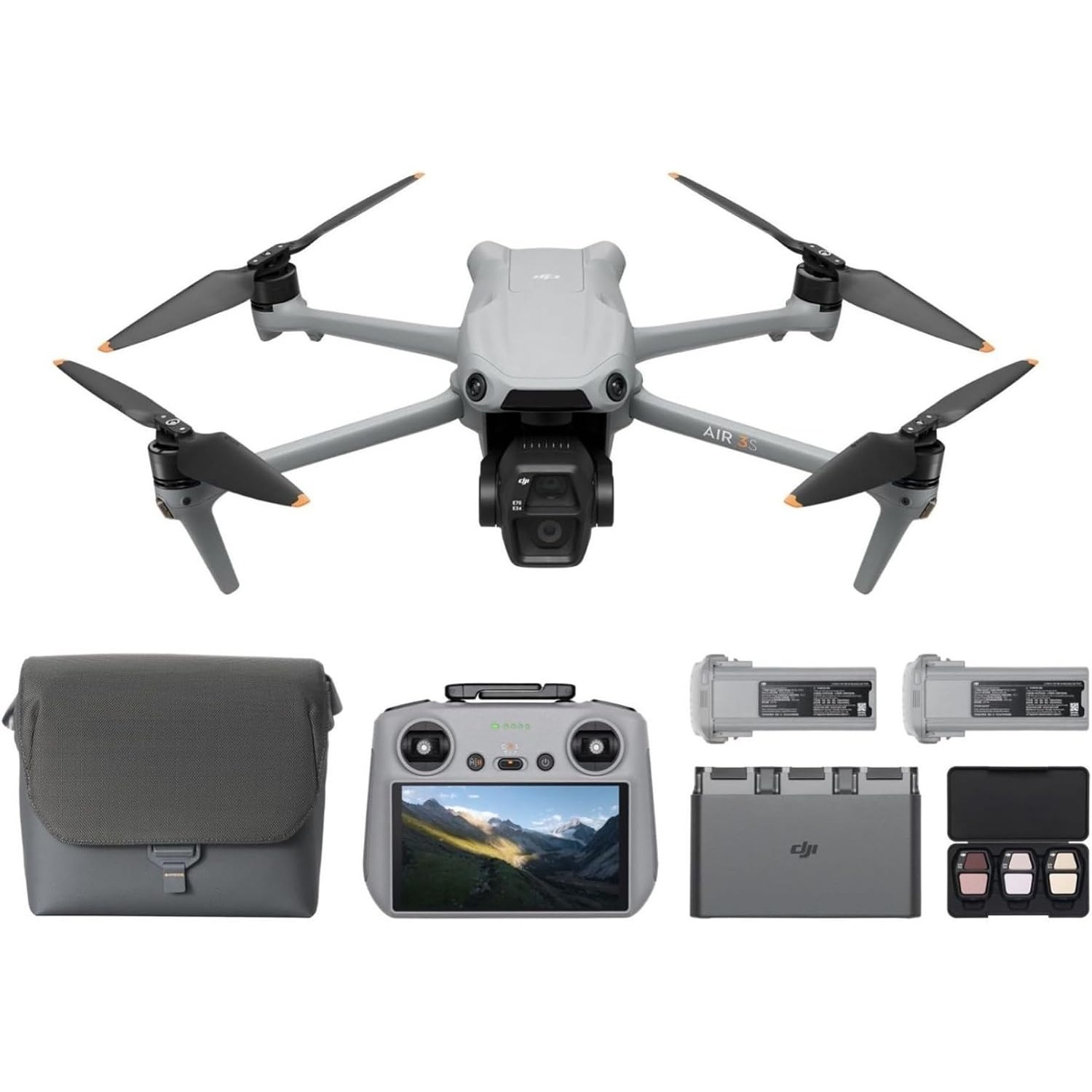 طائرة بدون طيار DJI Air 3S Fly - مراجعة Drone Camera Wide Angle وسعره